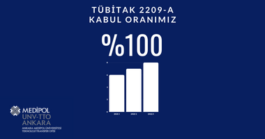 TÜBİTAK 2209-A KABUL ORANIMIZ %100