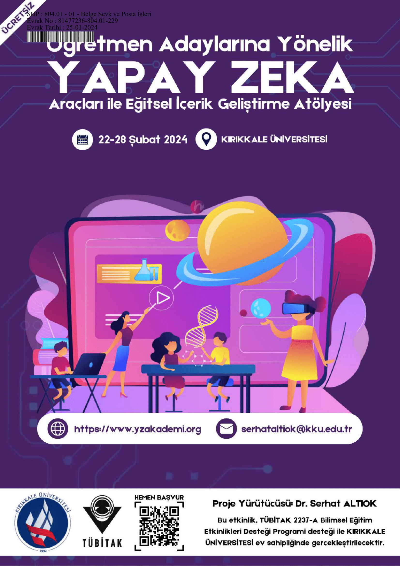 Yapay Zeka Araçları ile Eğitsel İçerik Geliştirme Atölyesi