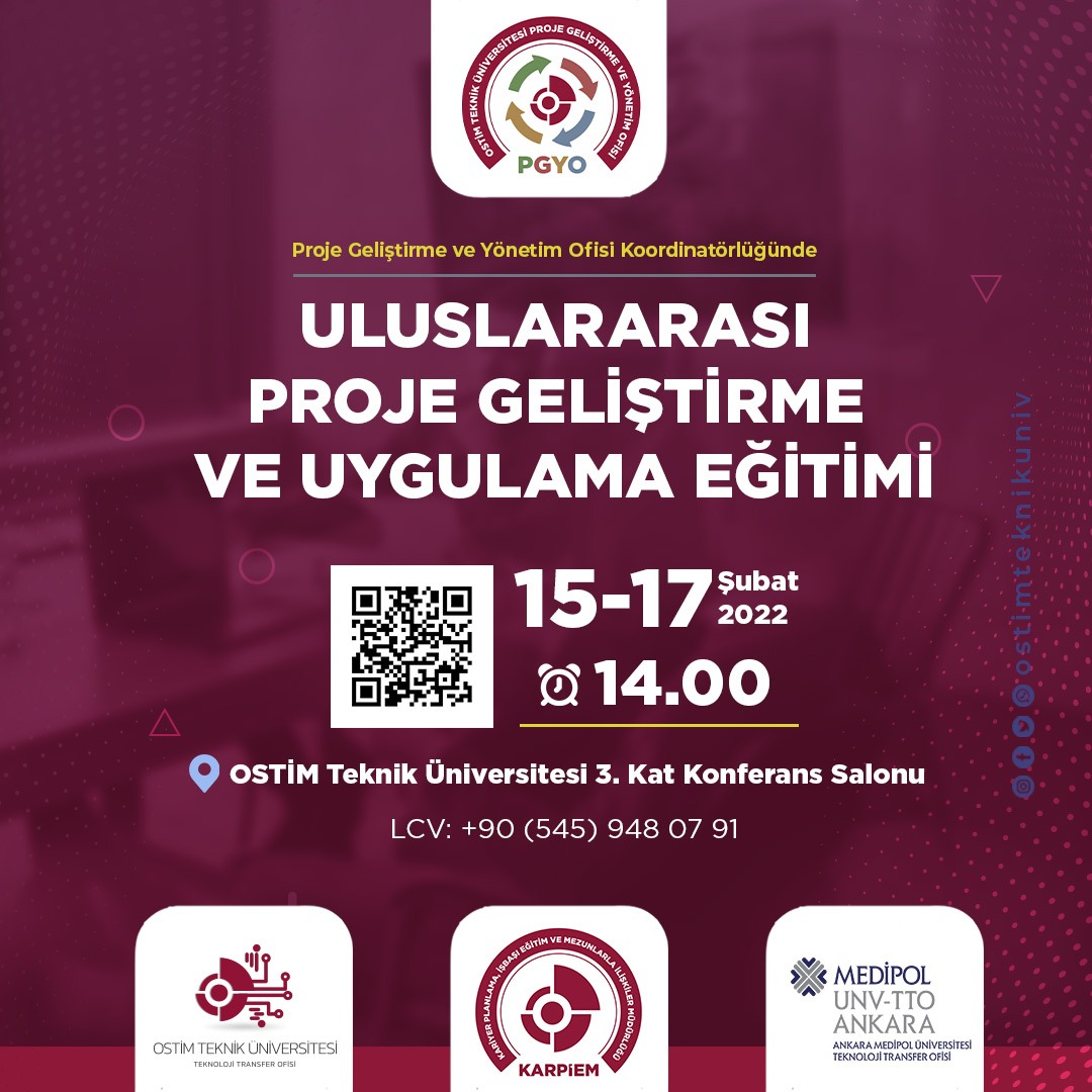Uluslararası Proje Geliştirme ve Uygulama Eğitimi